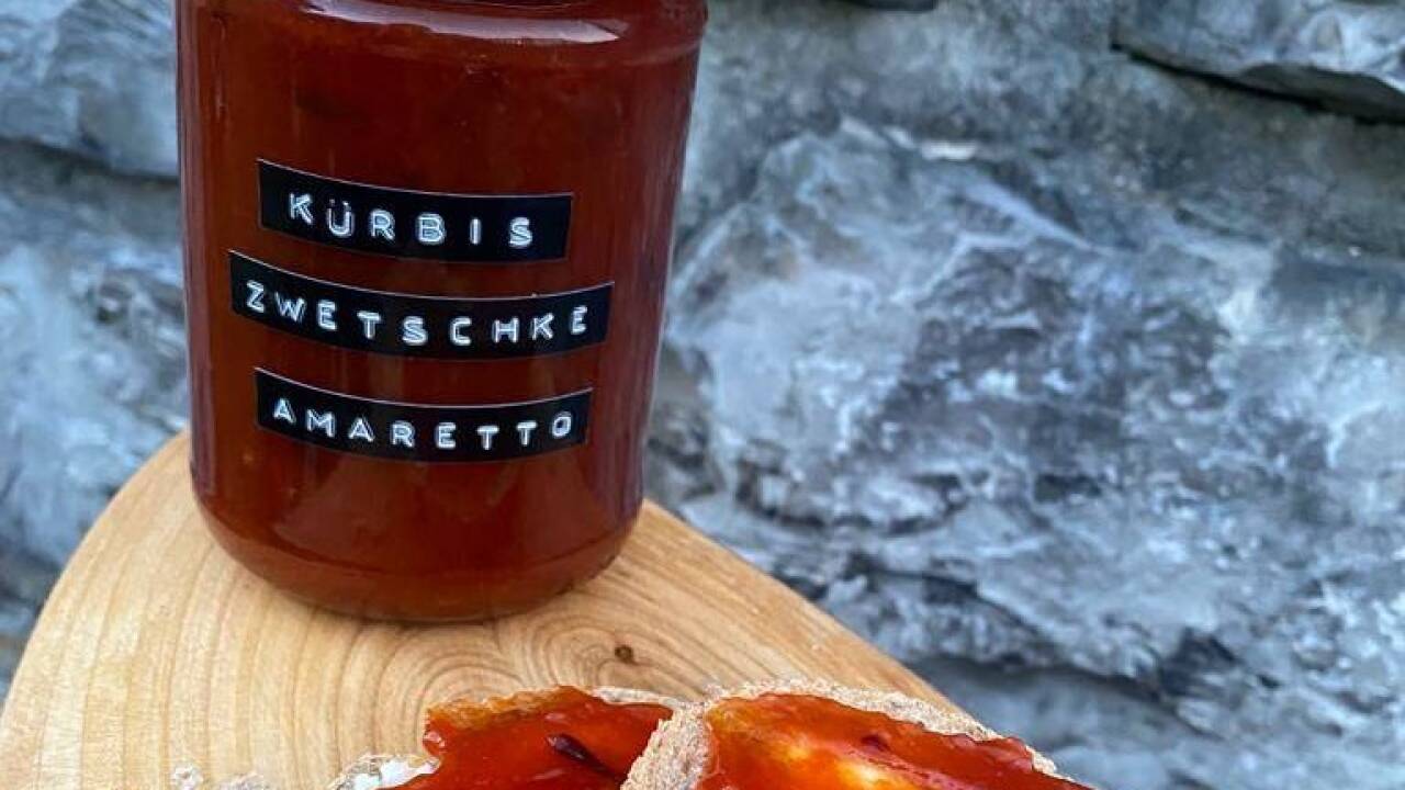 Kreative Verarbeitung von Kürbissen: Marmelade. 