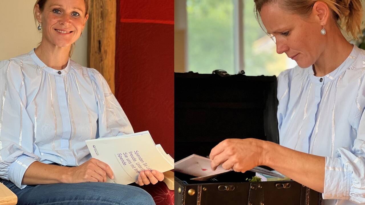 Silvia Schilchegger ist für Trauernde da. Das Team kann auf eine „Schatzkiste“ zugreifen, um Gespräche über Trauerfälle zu erleichtern. 