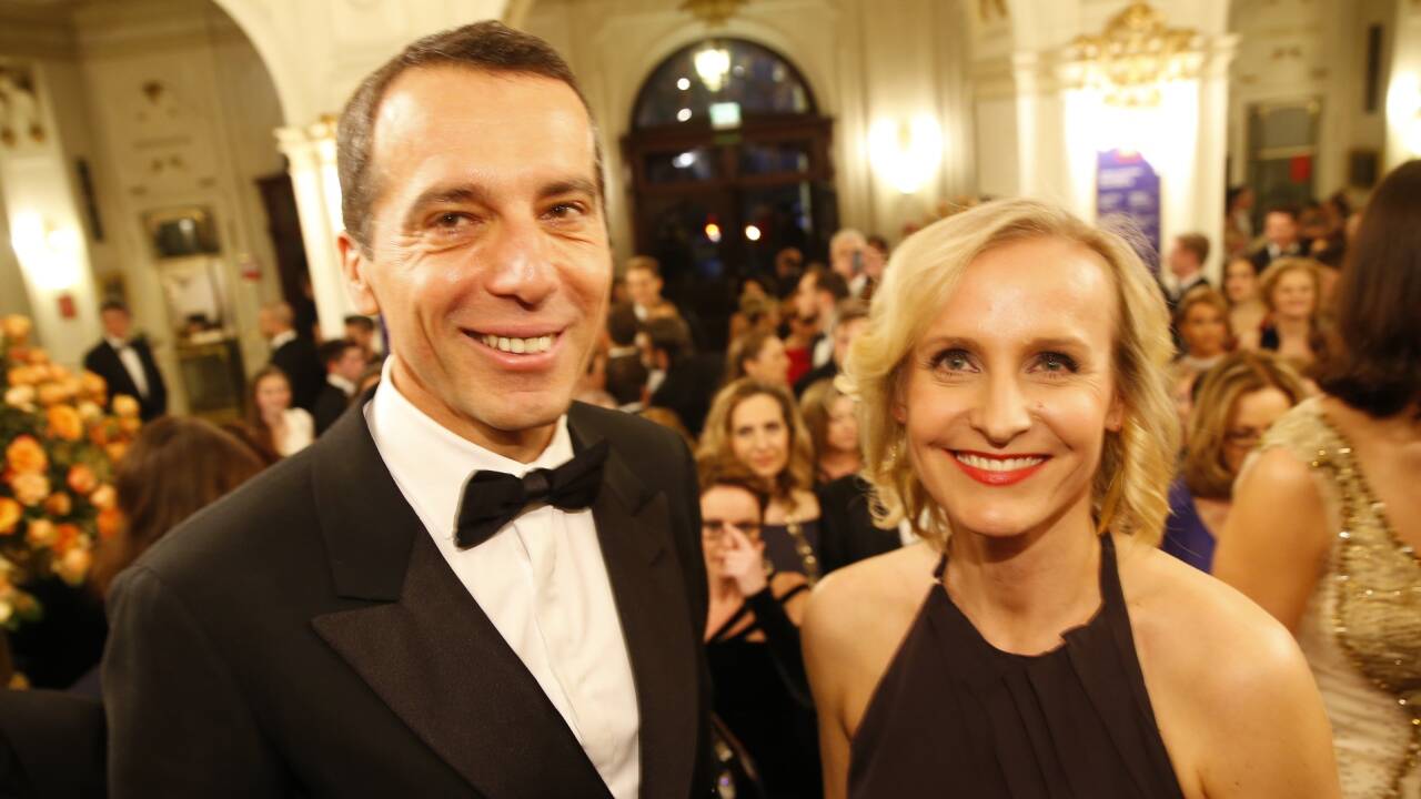 Christian Kern mit seiner Ehefrau Evelyn Steinberger-Kern.  