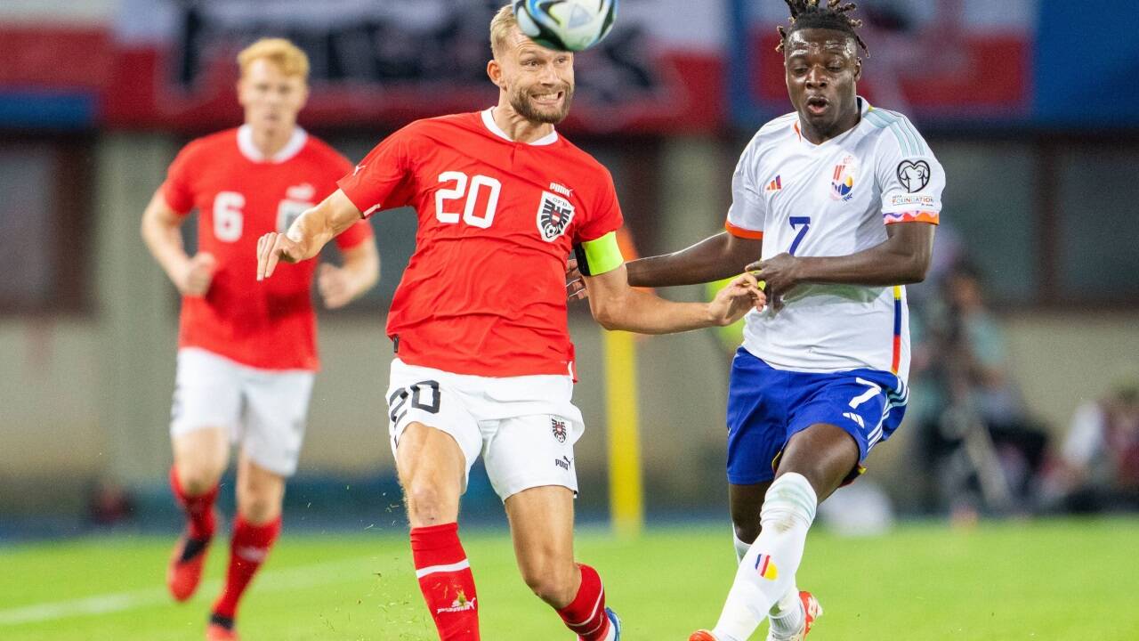 Konrad Laimer führte Österreich als Kapitän an. 