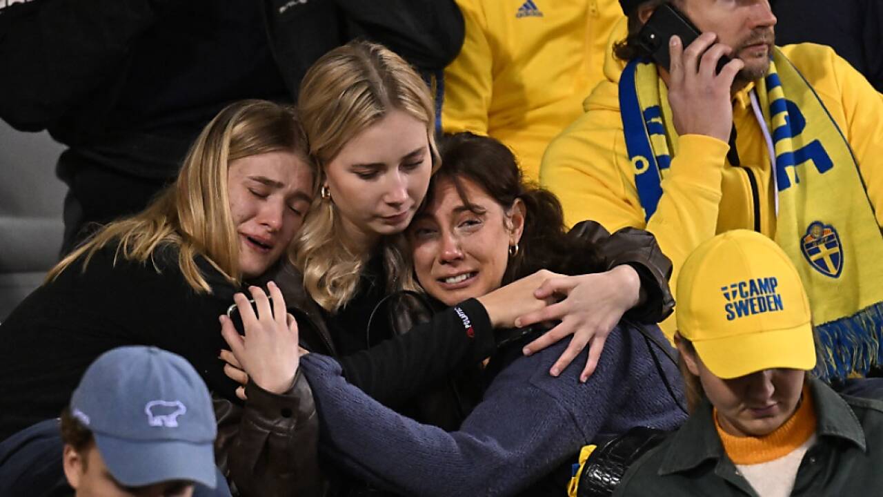 Schwedische Fans trauern 