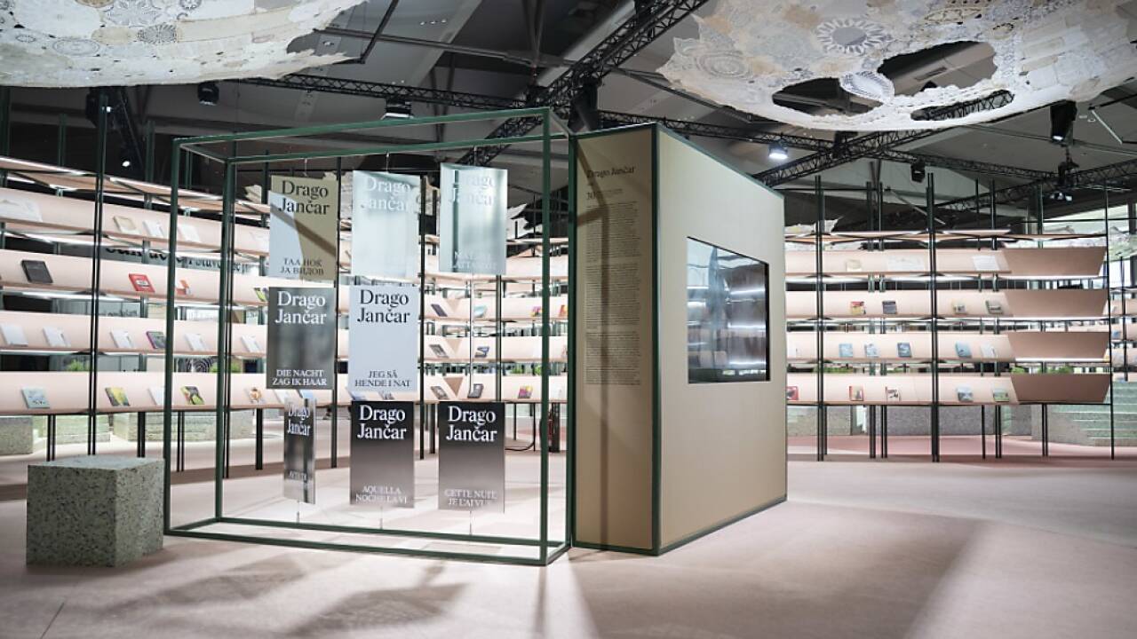 Pavillon des Ehrengastlands Slowenien in Frankfurt 