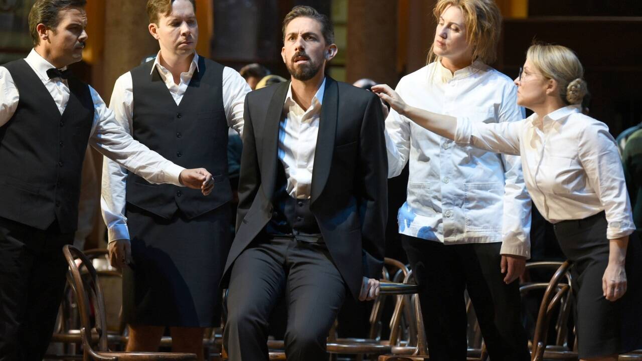 David Portillo als Septimius, Christopher Lowrey als Didymus, Evan Hughes als Valens, Jacquelyn Wagner als Theodora, Julie Boulianne als Irene 