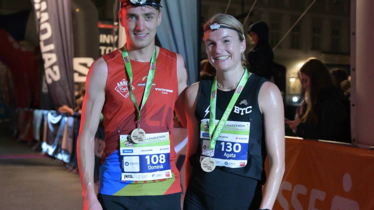 Die Sieger Dominik Hirczy und Agata Strausa.  