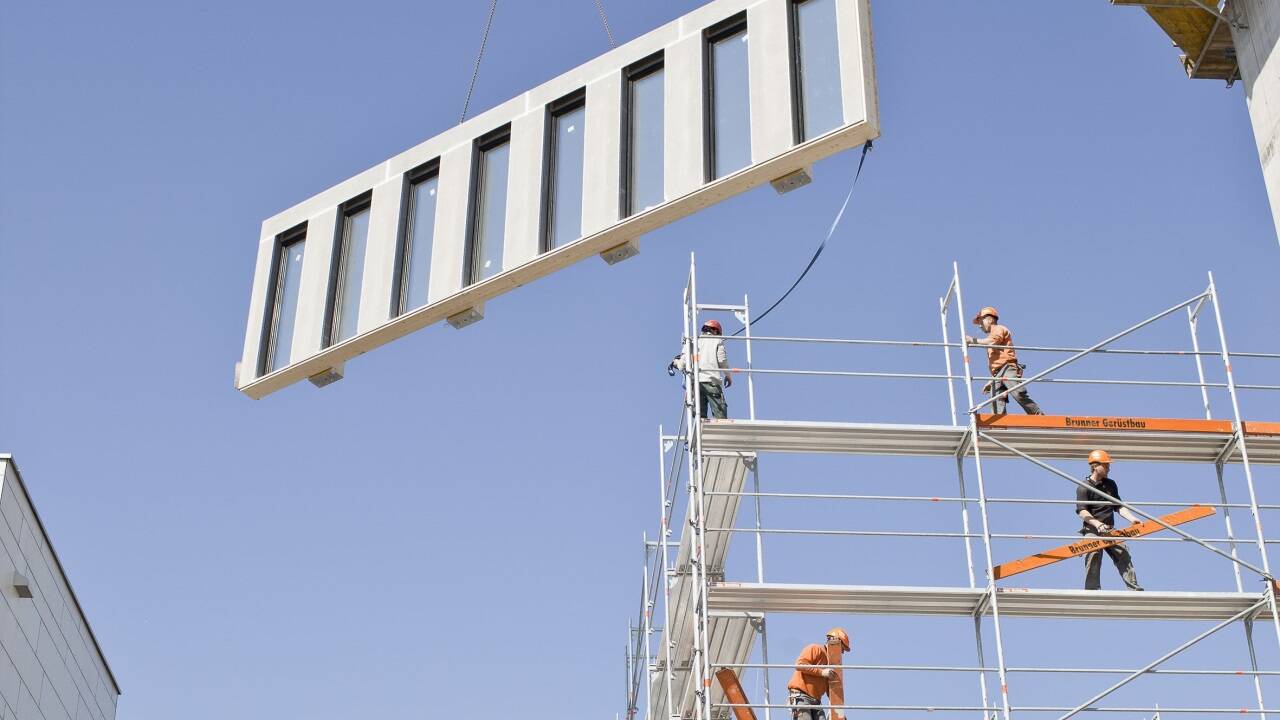  Mit neue Planungsmethoden und ein hohem Vorfertigungsgrad lässt sich schneller bauen.  