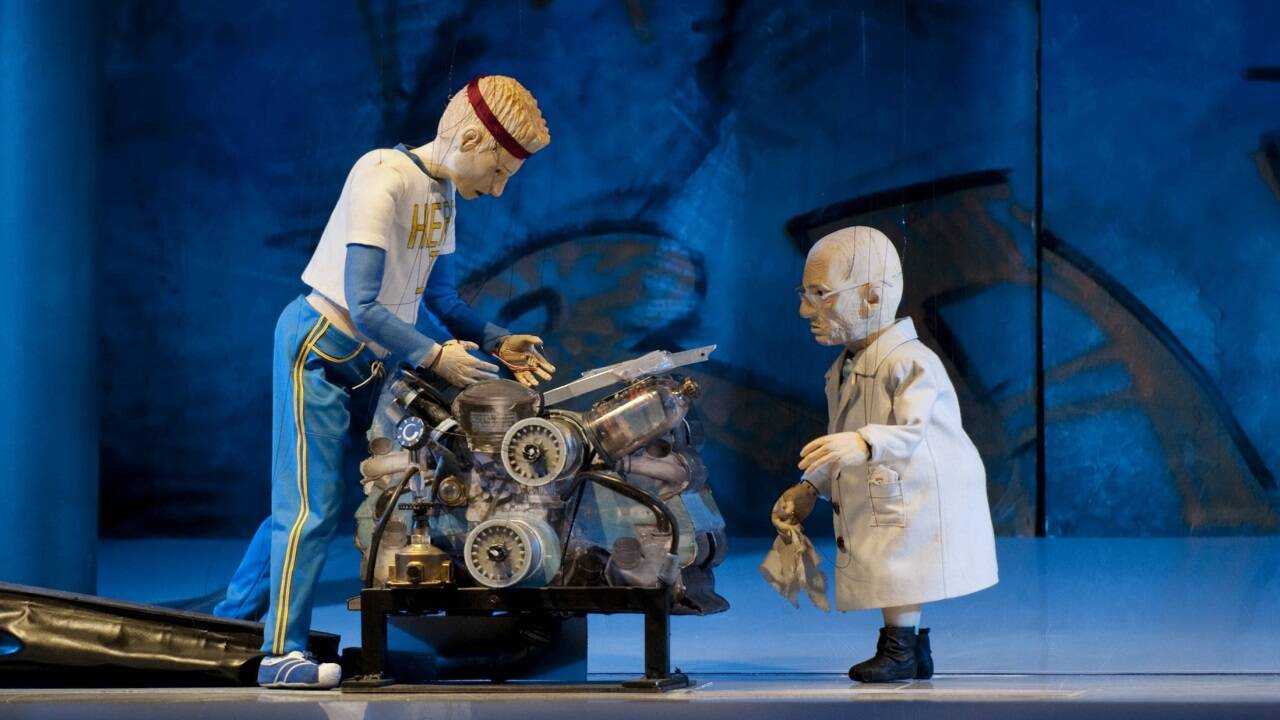 Siegfried, das Waldvöglein und der Riese in „Ring des Nibelungen“  Siegfried, das Waldvöglein und der Riese in „Ring des Nibelungen“