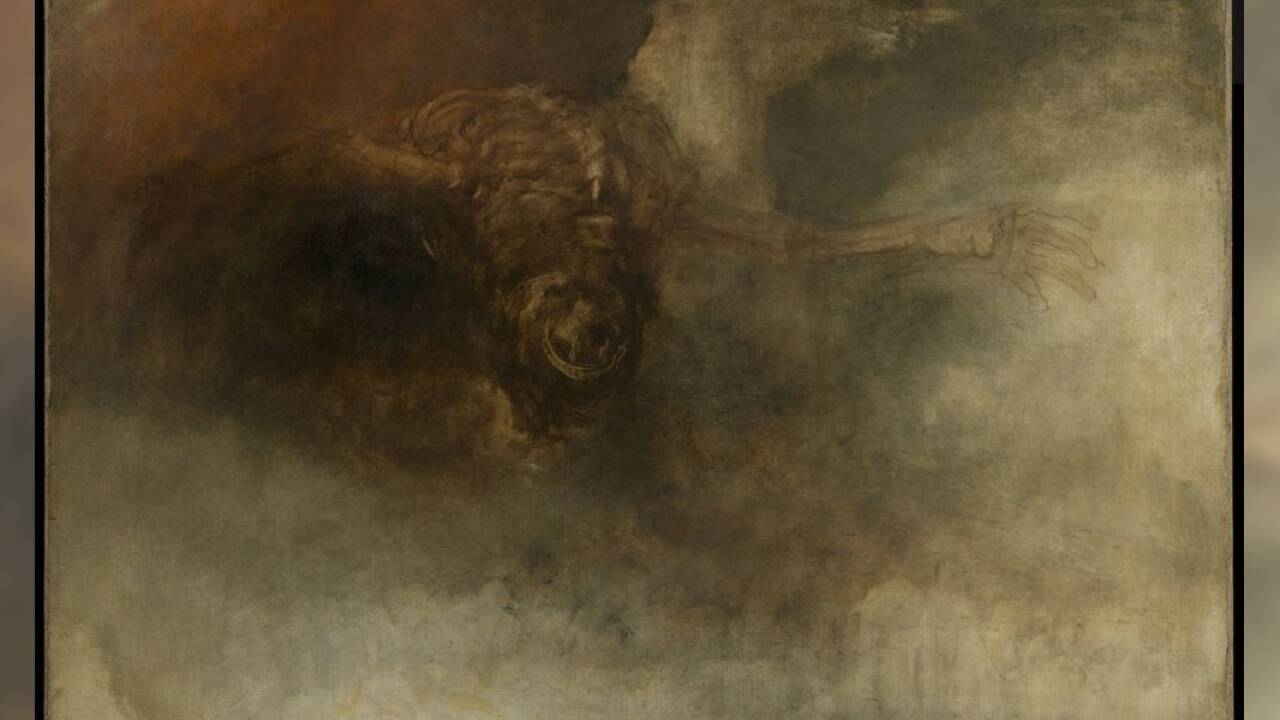 The Fall of Anarchy (?) / Der Sturz der Anarchie (?), ca. 1833-34, Joseph Mallord William Turner (1775-1851). Tate: Accepted by the nation as part of the Turner Bequest 1856 © Photo / Foto Tate 