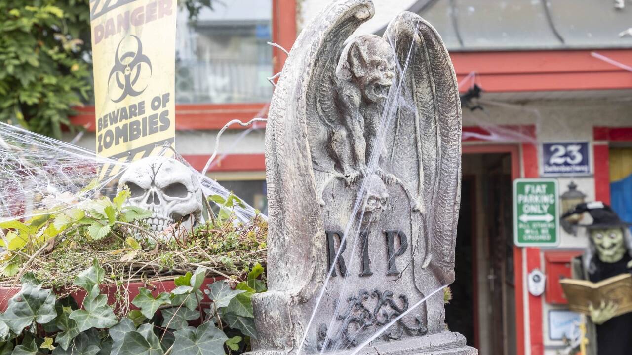 Gruselige Dekoration. 