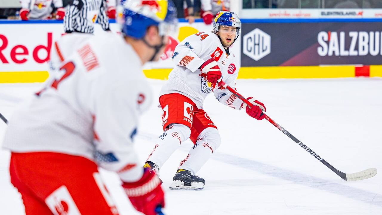 In der Champions Hockey League hat Kalle Myllymaa bereits debütiert, gegen Bozen kehrt er zurück ins Profiteam der Salzburger. 