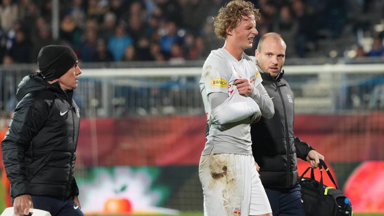 Maurits Kjaergaard wurde in Hartberg mit schmerzverzerrtem Gesicht ausgewechselt. 