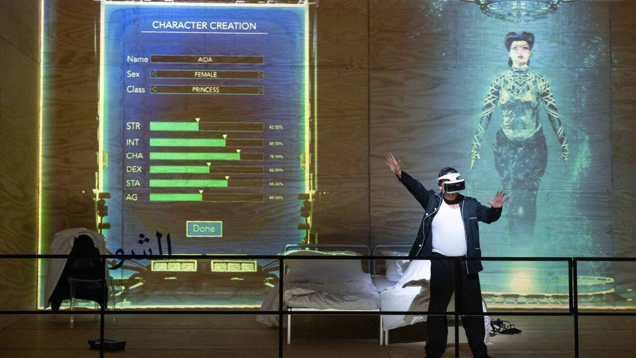 „Aida“ in der Felsenreitschule, eine Neuinszenierung des Salzburger Landestheaters.   „Aida“ in der Felsenreitschule, eine Neuinszenierung des Salzburger Landestheaters.