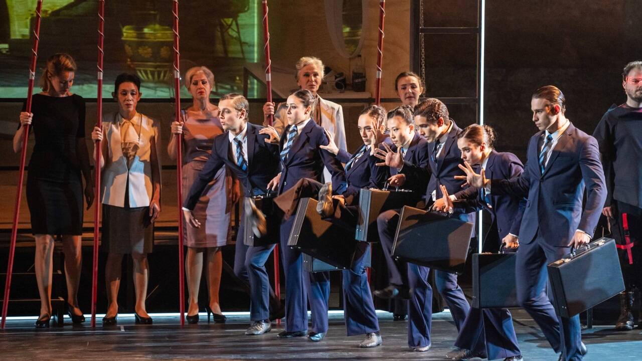 „Aida“ in der Felsenreitschule, eine Neuinszenierung des Salzburger Landestheaters.   „Aida“ in der Felsenreitschule, eine Neuinszenierung des Salzburger Landestheaters.