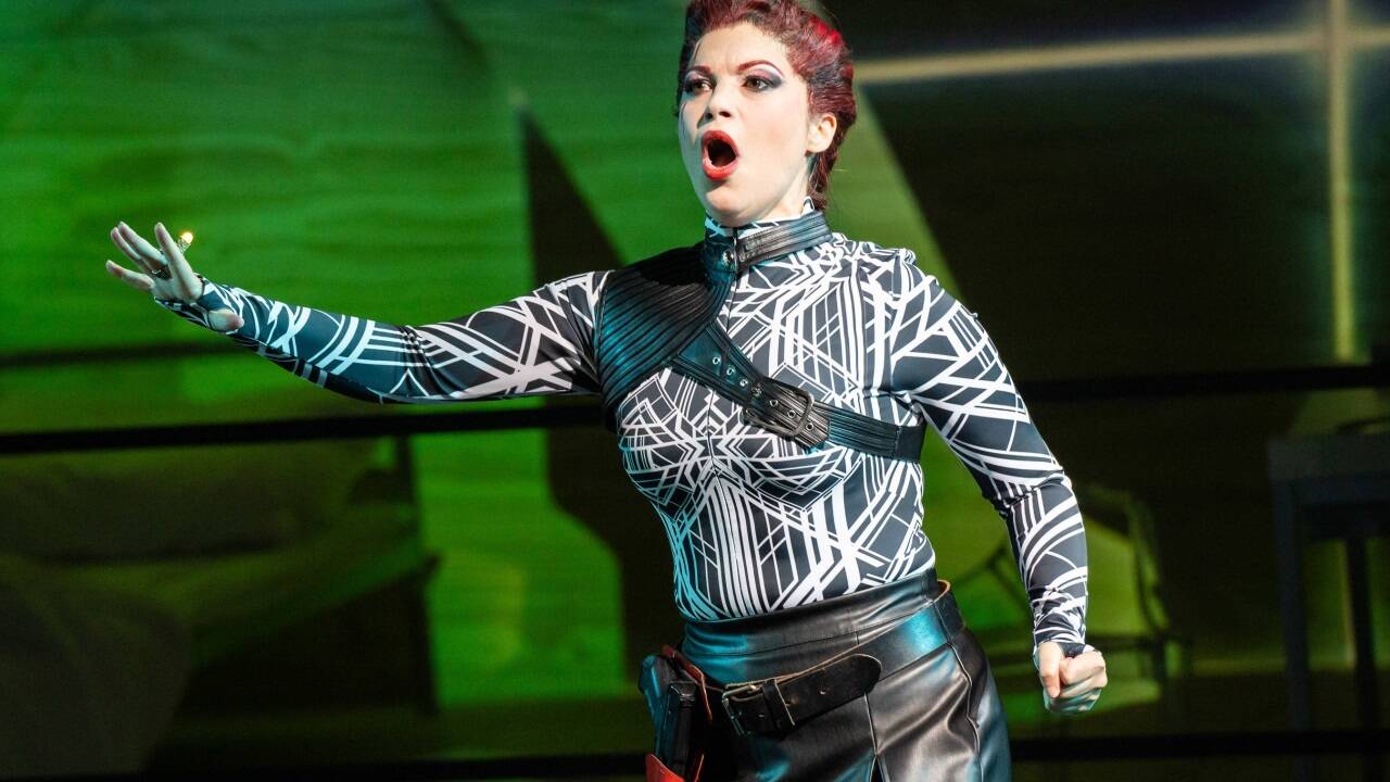 „Aida“ in der Felsenreitschule, eine Neuinszenierung des Salzburger Landestheaters: Cristiana Oliveira.  „Aida“ in der Felsenreitschule, eine Neuinszenierung des Salzburger Landestheaters: Cristiana Oliveira.