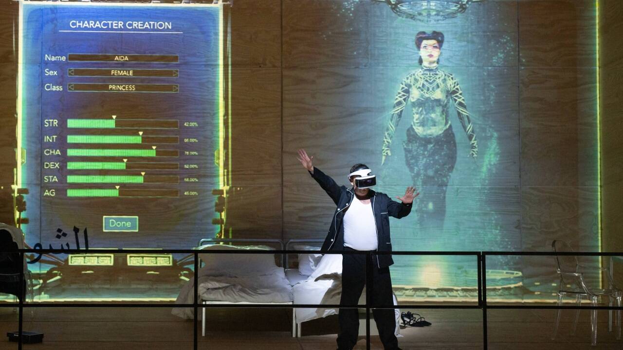 „Aida“ in der Felsenreitschule, eine Neuinszenierung des Salzburger Landestheaters.   „Aida“ in der Felsenreitschule, eine Neuinszenierung des Salzburger Landestheaters.