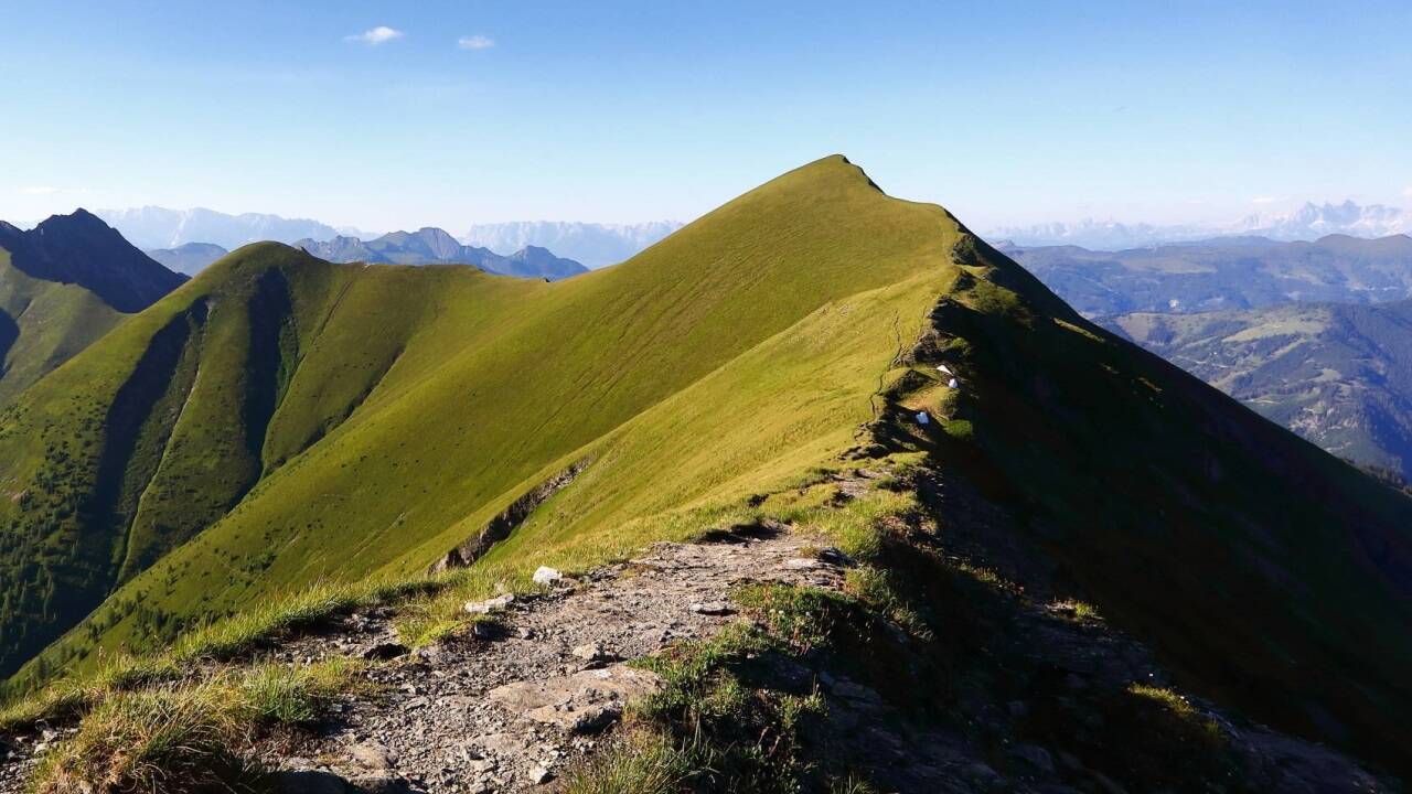 Auch an den Abhängen des Frauenkogels waren die Geologen unterwegs.  