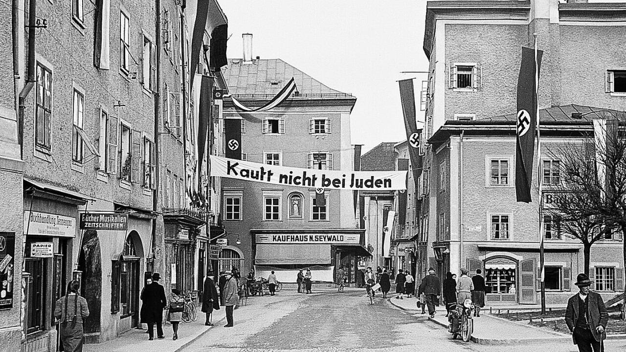 In Hallein wurden jüdische Geschäftsleute gezielt schikaniert.  