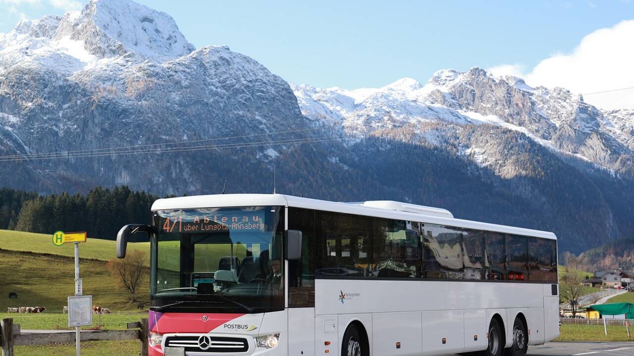 Öffi-Angebot im Tennengau wird ausgebaut: Unter anderem werden die Takte der Linien 470 und 471 verdichtet und die Saisonfahrpläne werden abgeschafft. Mit dem neuen einheitlichen Takt gibt es alle 30 Minuten eine Verbindung zwischen Golling und Abtenau.  