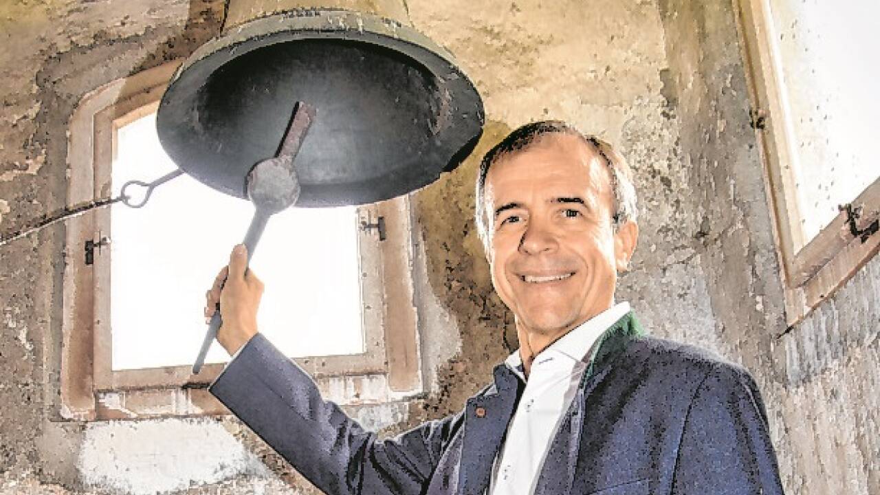 Schlossherr Klaus Spruzina. 