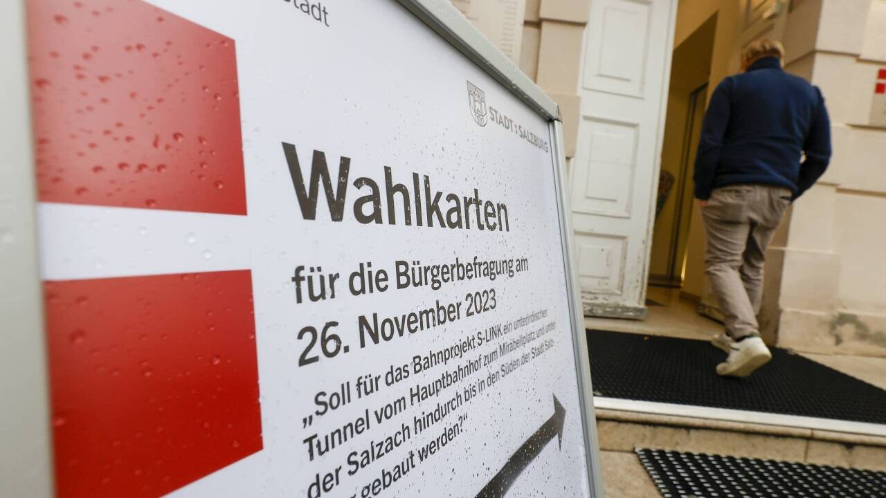 Am Sonntag von 7 bis 16 Uhr konnte in der Stadt Salzburg zum Verkehrsprojekt S-Link abgestimmt werden.  