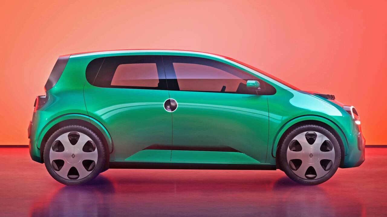 So soll der vollelektrische Renault Twingo aussehen, der ab 2026 zu kaufen sein wird. 