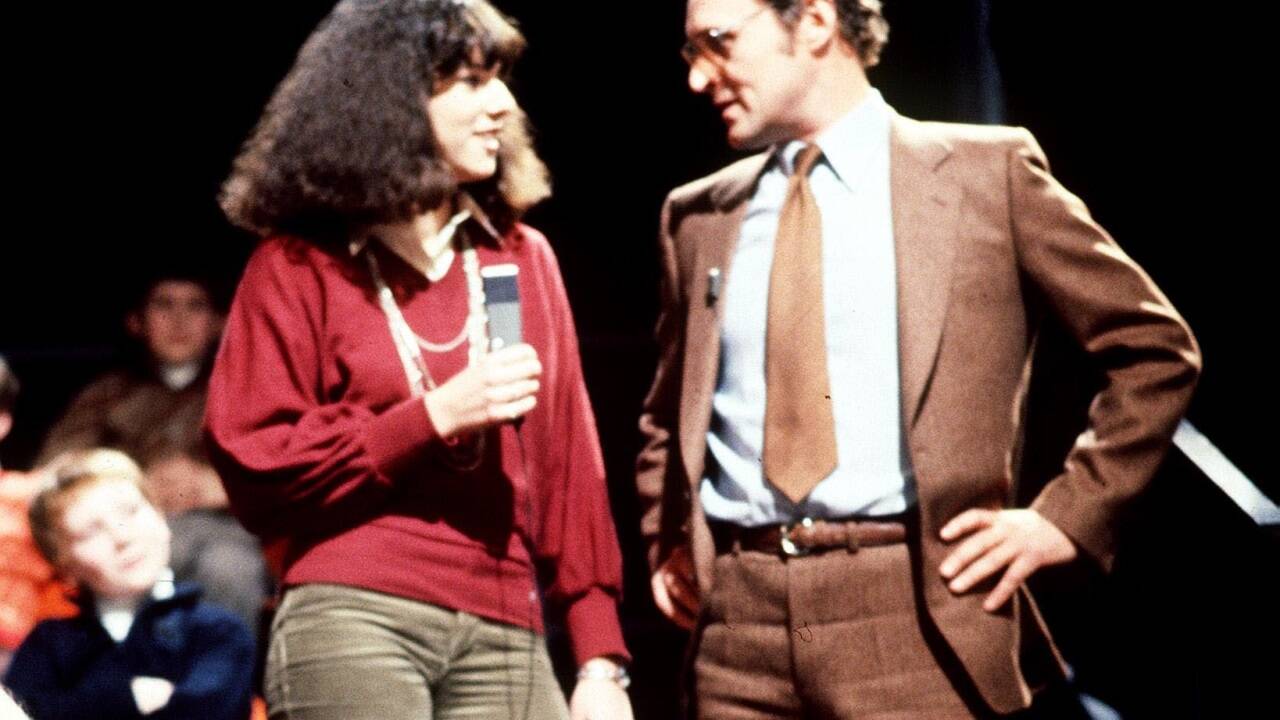„Tritsch-Tratsch-Girl“ Vera Russwurm mit Joki Kirschner im Jahr 1979. 