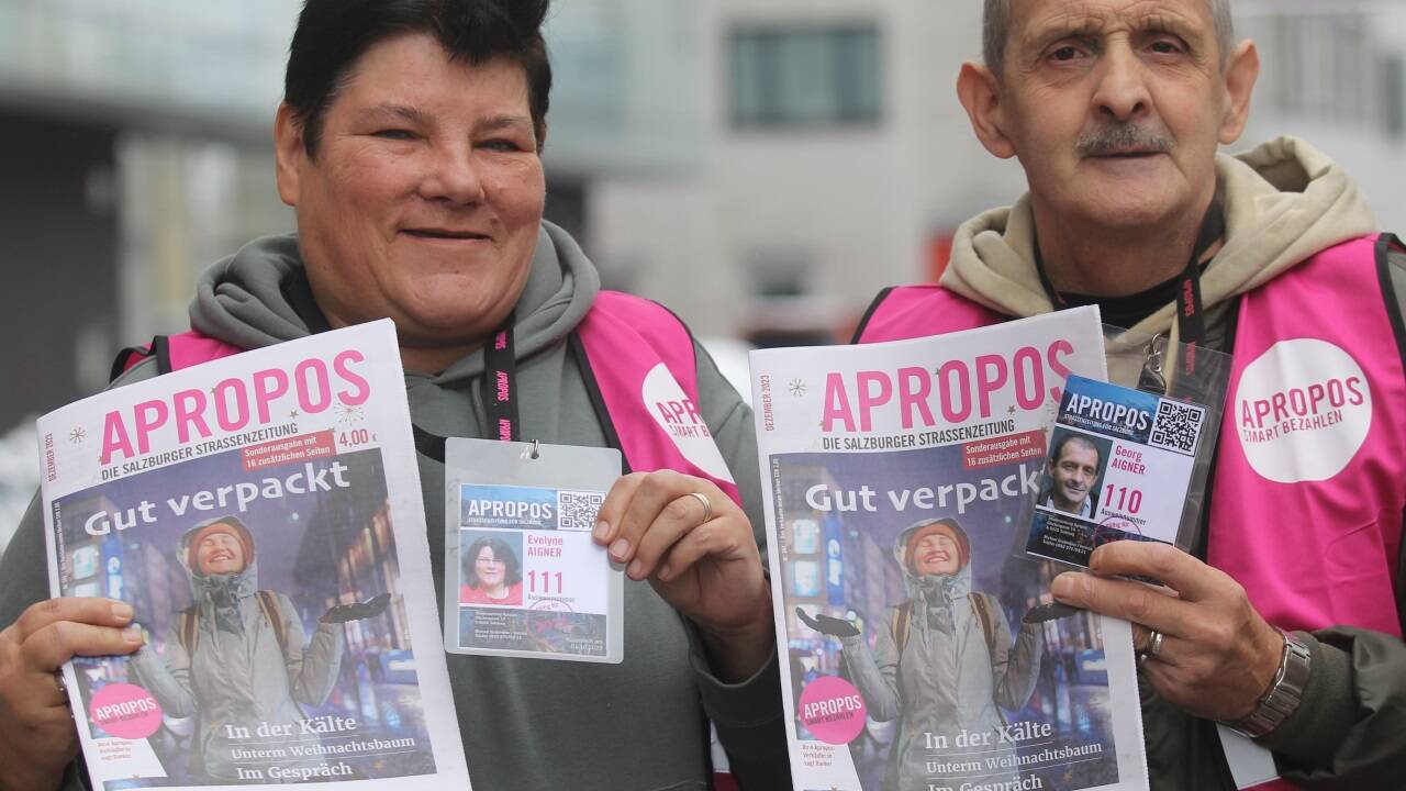 Evelyne und Georg Aigner verkaufen „Apropos“ auf Wunsch auch bargeldlos. 
