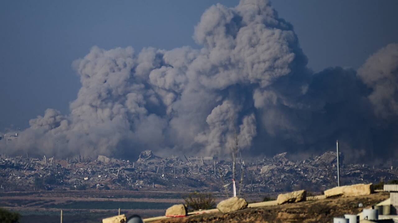 Rauch über dem Gazastreifen 
