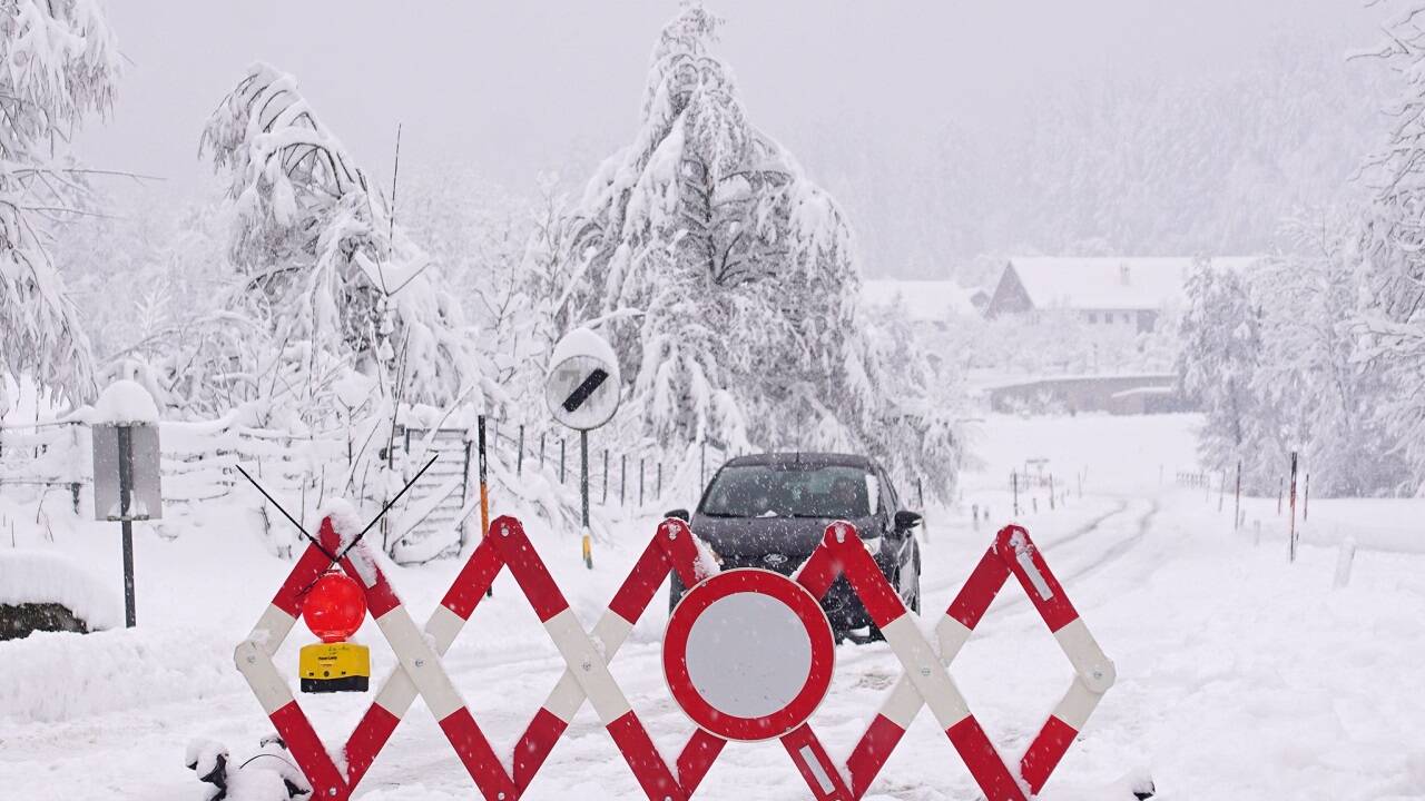 Der erste Wintereinbruch war heftig.  