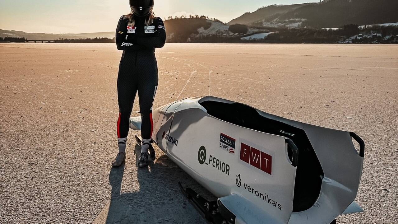 Katrin Beierl startet auch im Monobob.  