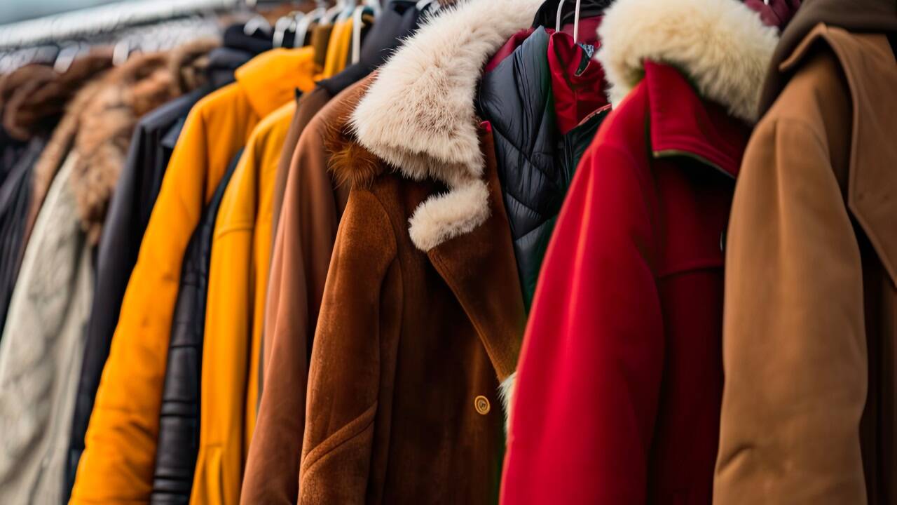 Wintermäntel werden gesucht. 
