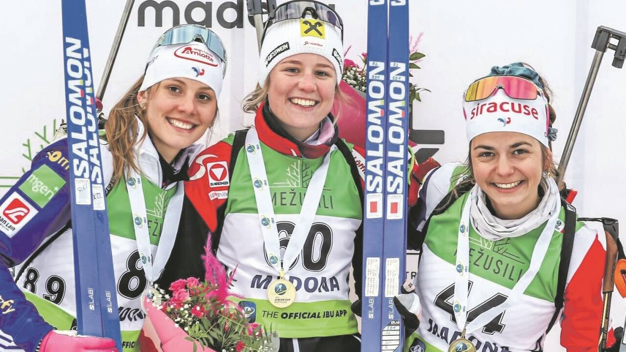 Biathletin Lea Rothschopf aus Kuchl holte Gold und Silber bei der Junioren-EM.  