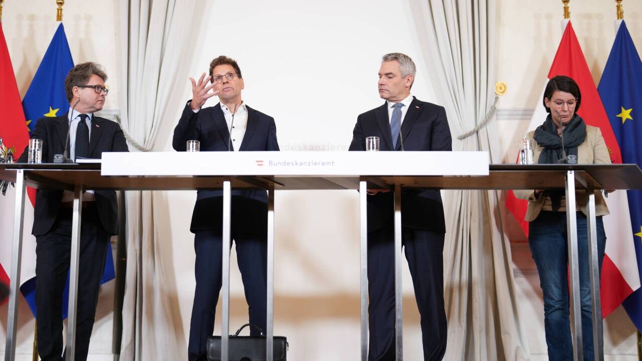 Pressekonferenz der Bundesregierung am Donnerstag. 