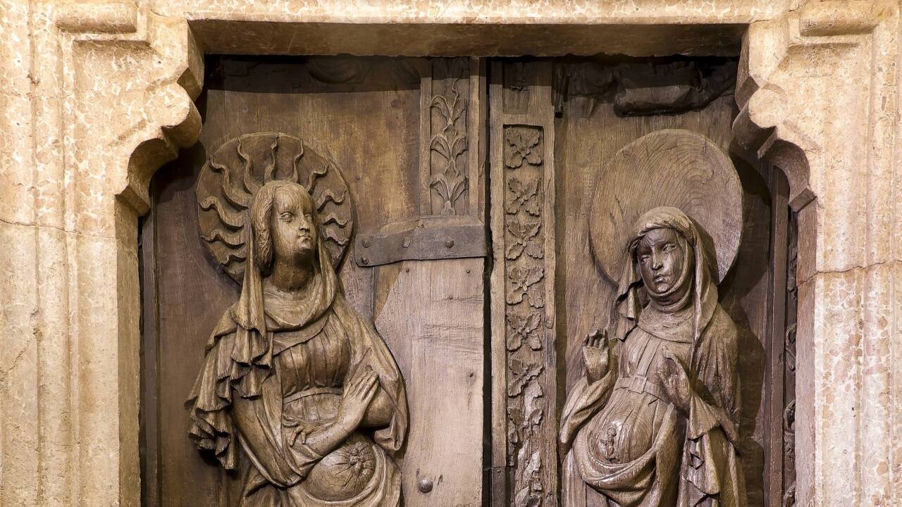 Maria und Elisabeth.   Maria und Elisabeth.