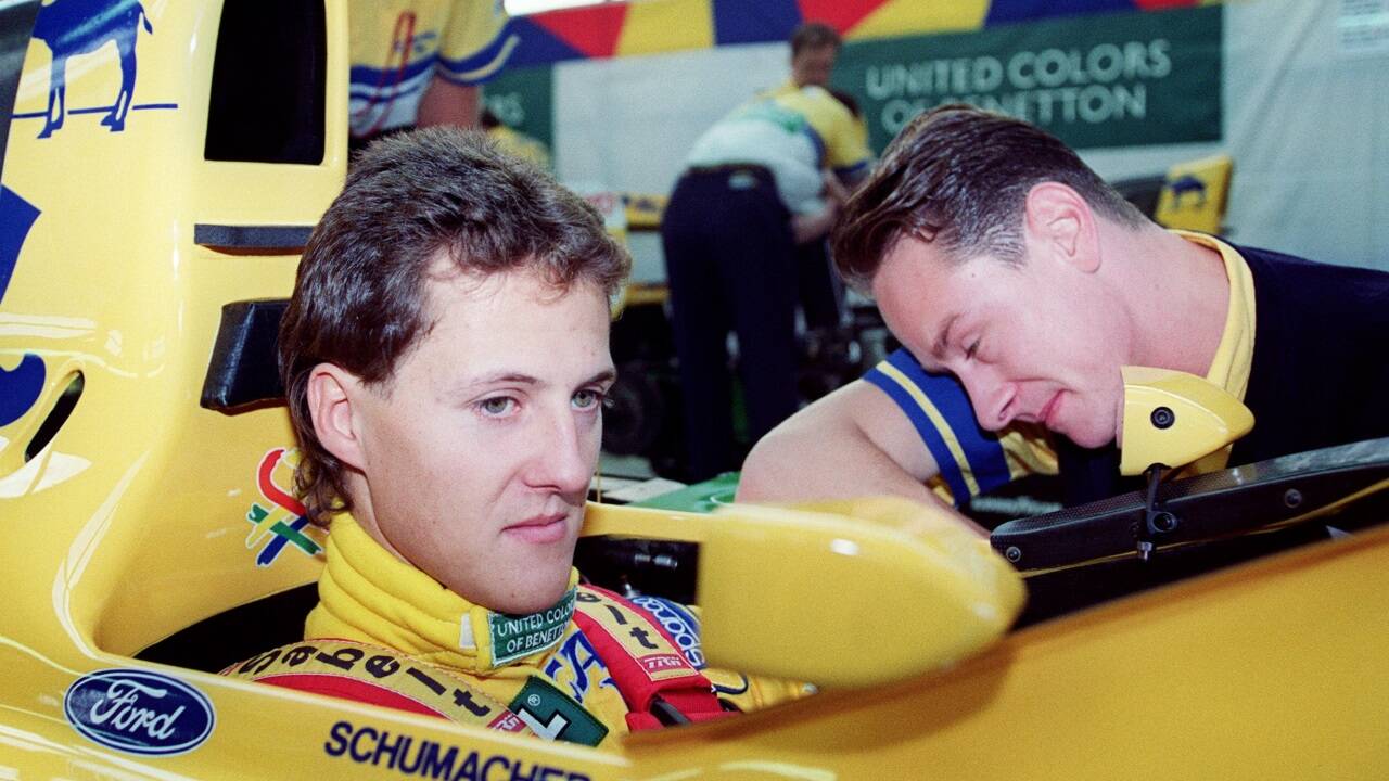Der junge Michael Schumacher 1992 in Spa. 
