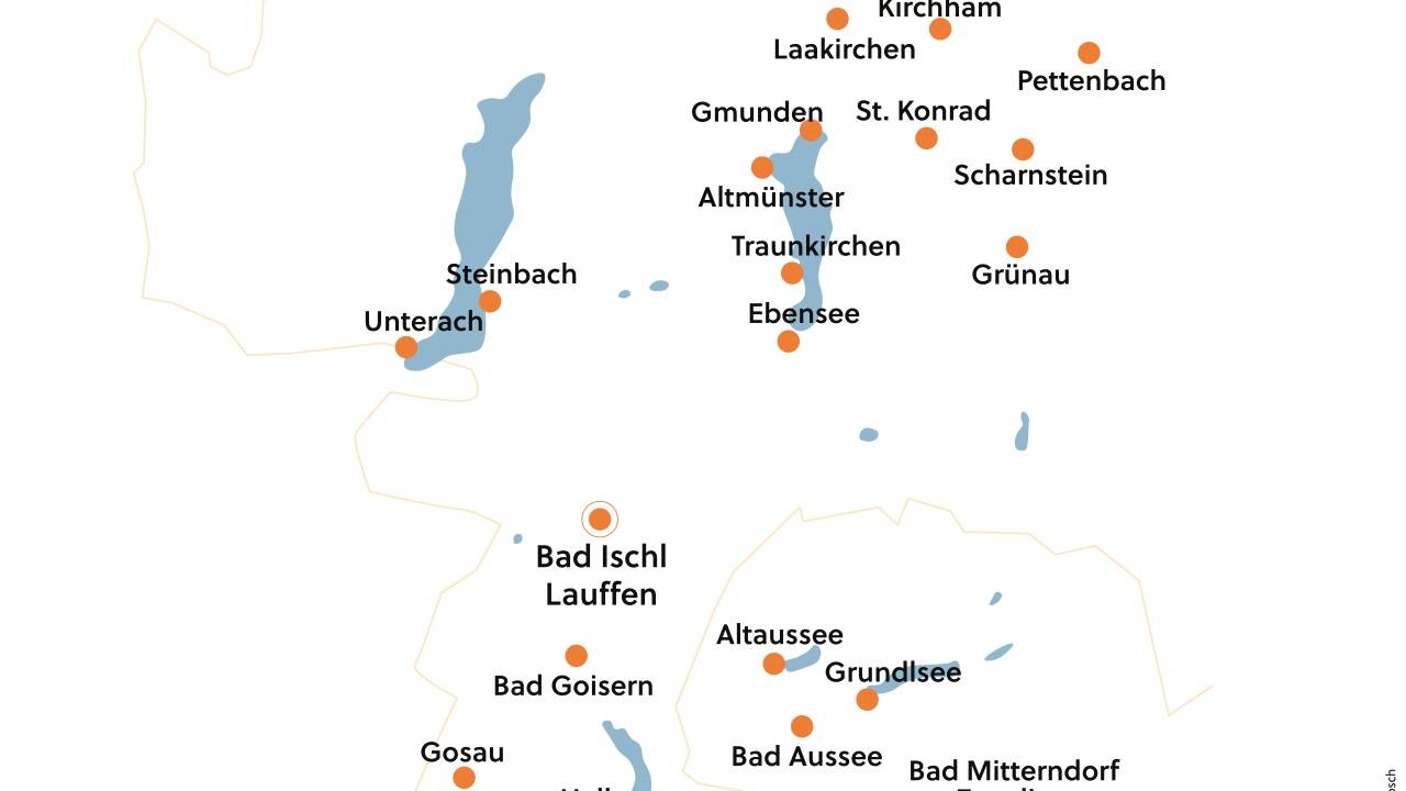 Die Landkarte für das Kulturhauptstadtjahr.  