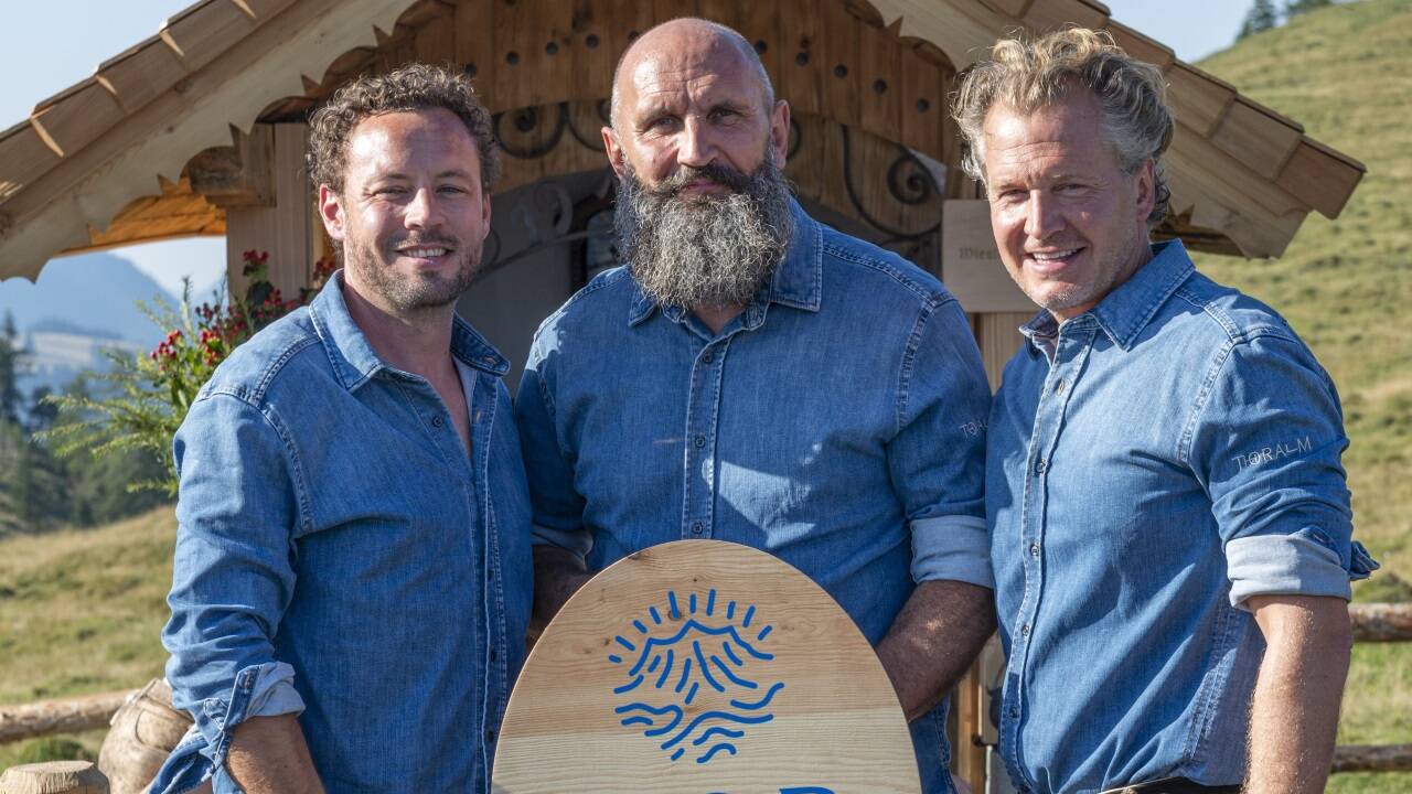 Drei der vier Gesellschafter der Thoralm Manufaktur: Arne Kappenberg, Shaun Robinson und Mark Pohl (v.li.). Drei der vier Gesellschafter der Thoralm Manufaktur: Arne Kappenberg, Shaun Robinson und Mark Pohl (v.li.).