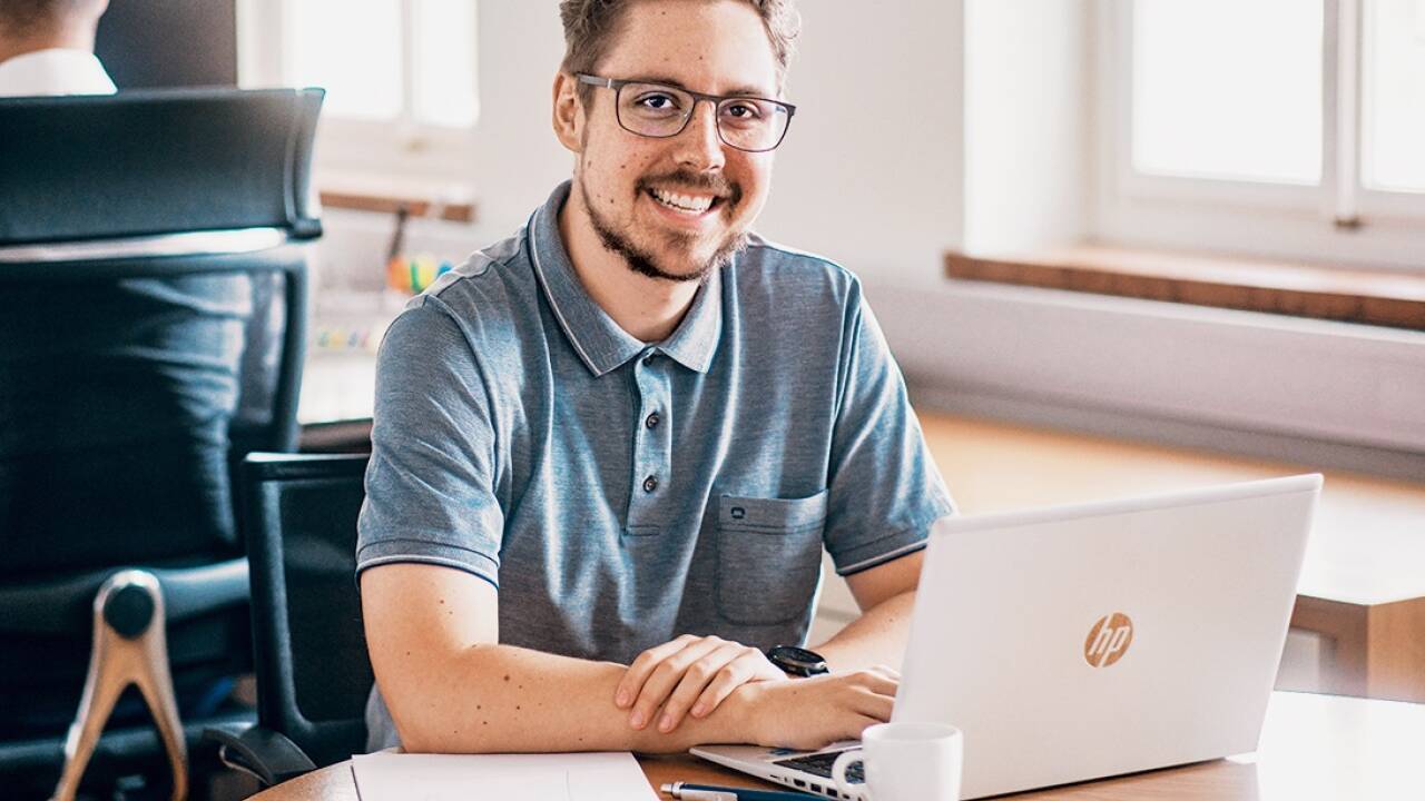 Niklas Wonnebauer ist im zweiten Lehrjahr in der IT-Abteilung der Zürcher Kantonalbank Österreich.  
