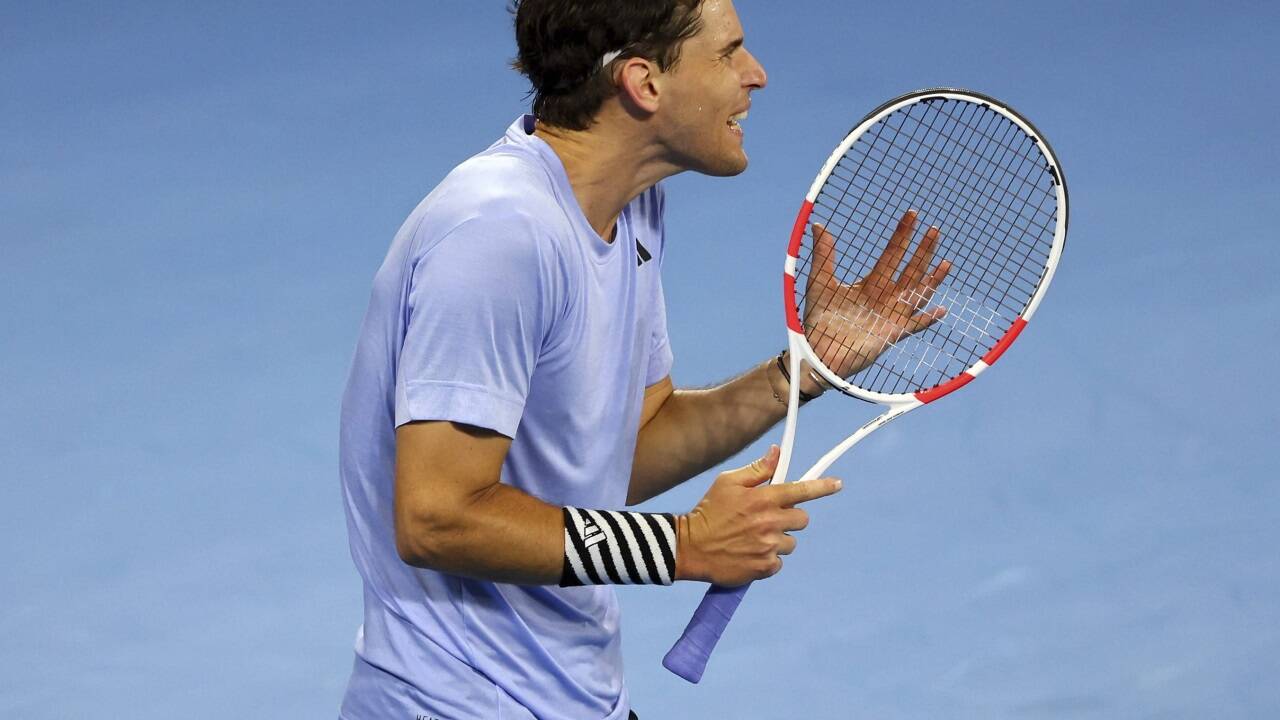 Dominic Thiem verlor gegen Nadal klar in zwei Sätzen. 