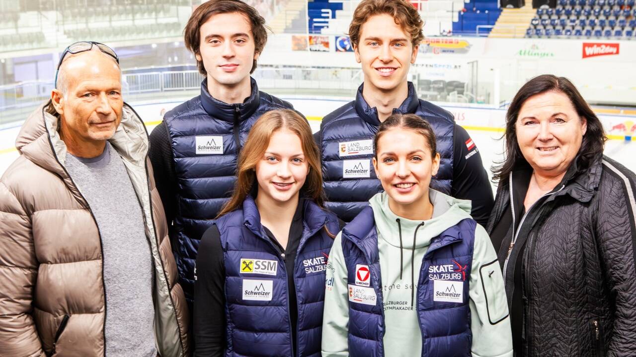 Zuversichtlich: Thomas Wörz, Luc Maierhofer, Flora Schaller, Livio Mayr, Sophia Schaller, Carmen Kiefer (von links nach rechts). 