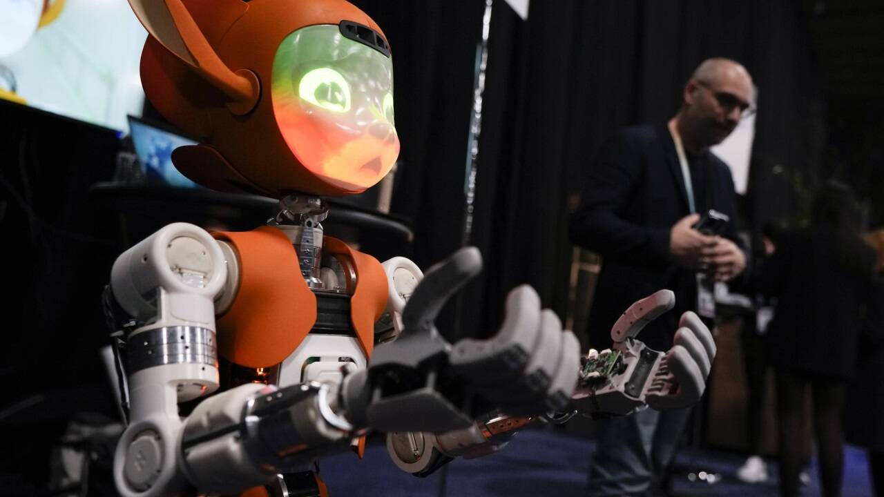 Auch der Mirokai-Roboter wurde auf der CES vorgestellt. 