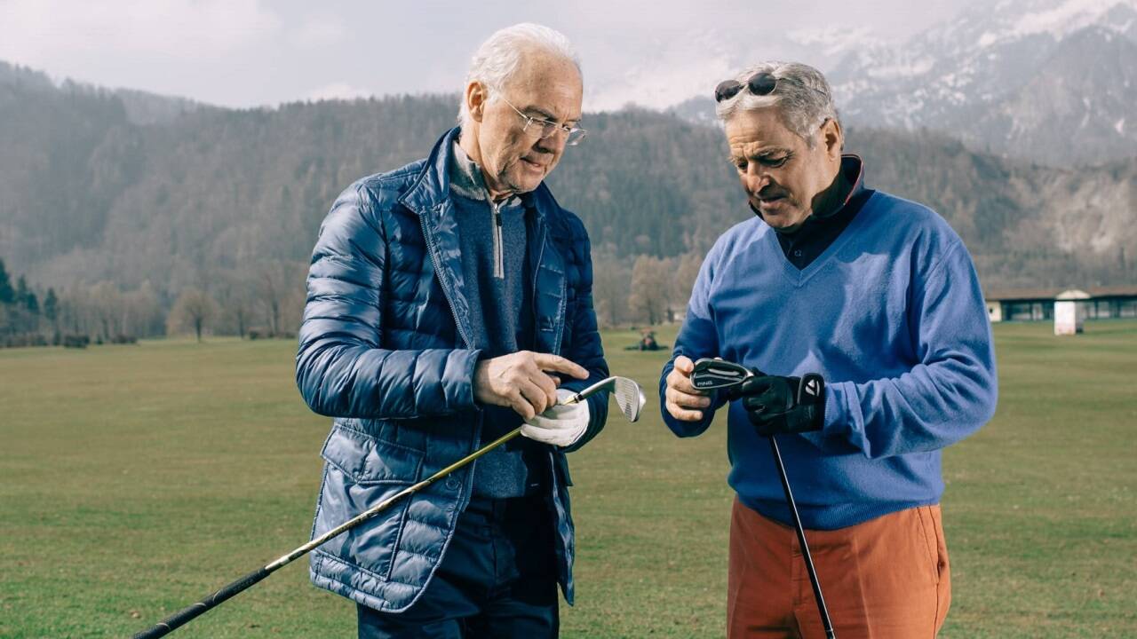 Franz Beckenbauer und Freund Karl Reyer verbrachten viele gemeinsame Stunden auf dem Golfplatz in Rif. 