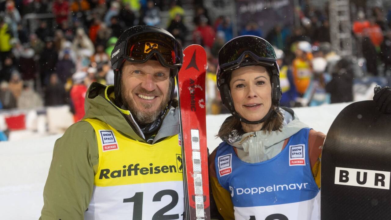 Hermann Maier und Christina Stürmer bildeten ein Team. Hermann Maier und Christina Stürmer bildeten ein Team.