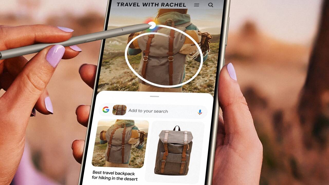 Mit „Circle to Search“ kann man Bilder nach Inhalten durchsuchen. 