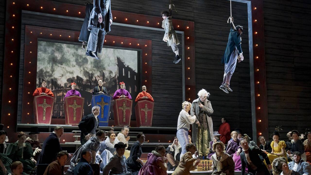 Bilder zu Lydia Steiers „Candide“-Inszenierung im Theater an der Wien 