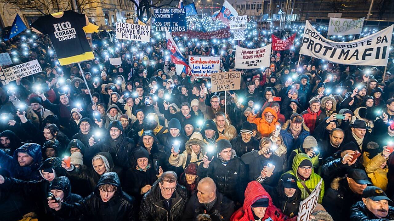 Prostest in Bratislava und anderen slowakischen Städten 
