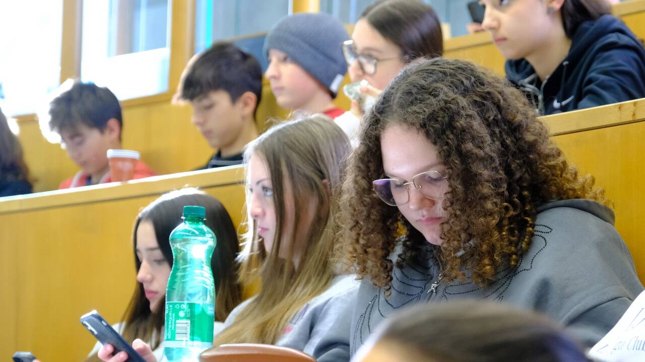 Salzburger Schülerinnen und Schüler zu Gast an der Naturwissenschaftlichen Fakultät der Universität Salzburg.  