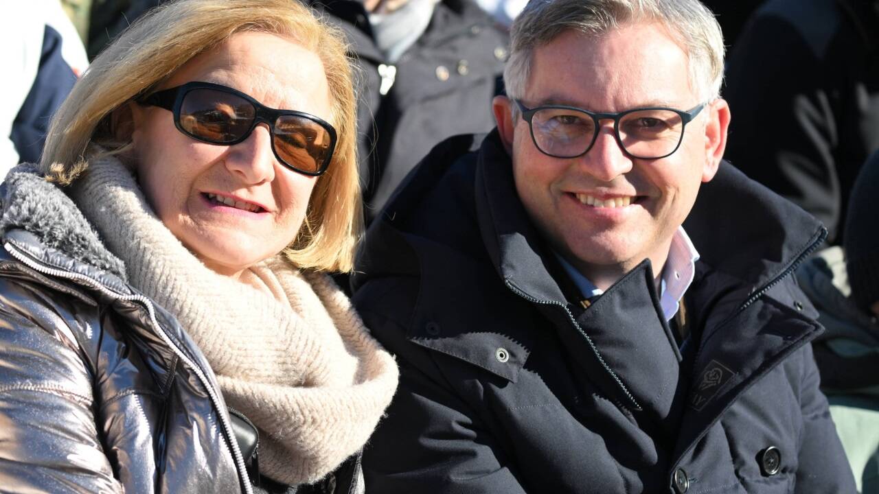 Niederösterreichs Landeshauptfrau Johanna Mikl-Leitner und Minister Magnus Brunner. 