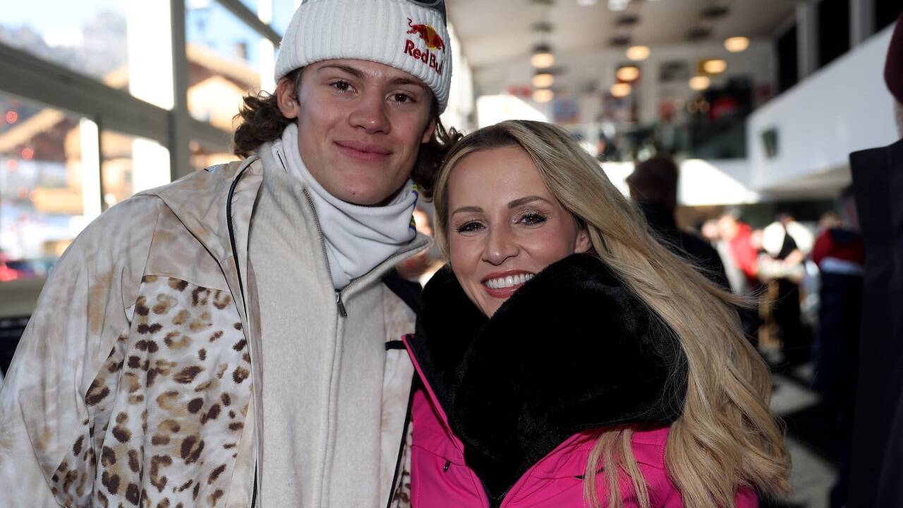 Lukas Braathen, der seine Ski-Karriere überraschend beendet hat, und Schlagersternchen Melissa Naschenweng. 