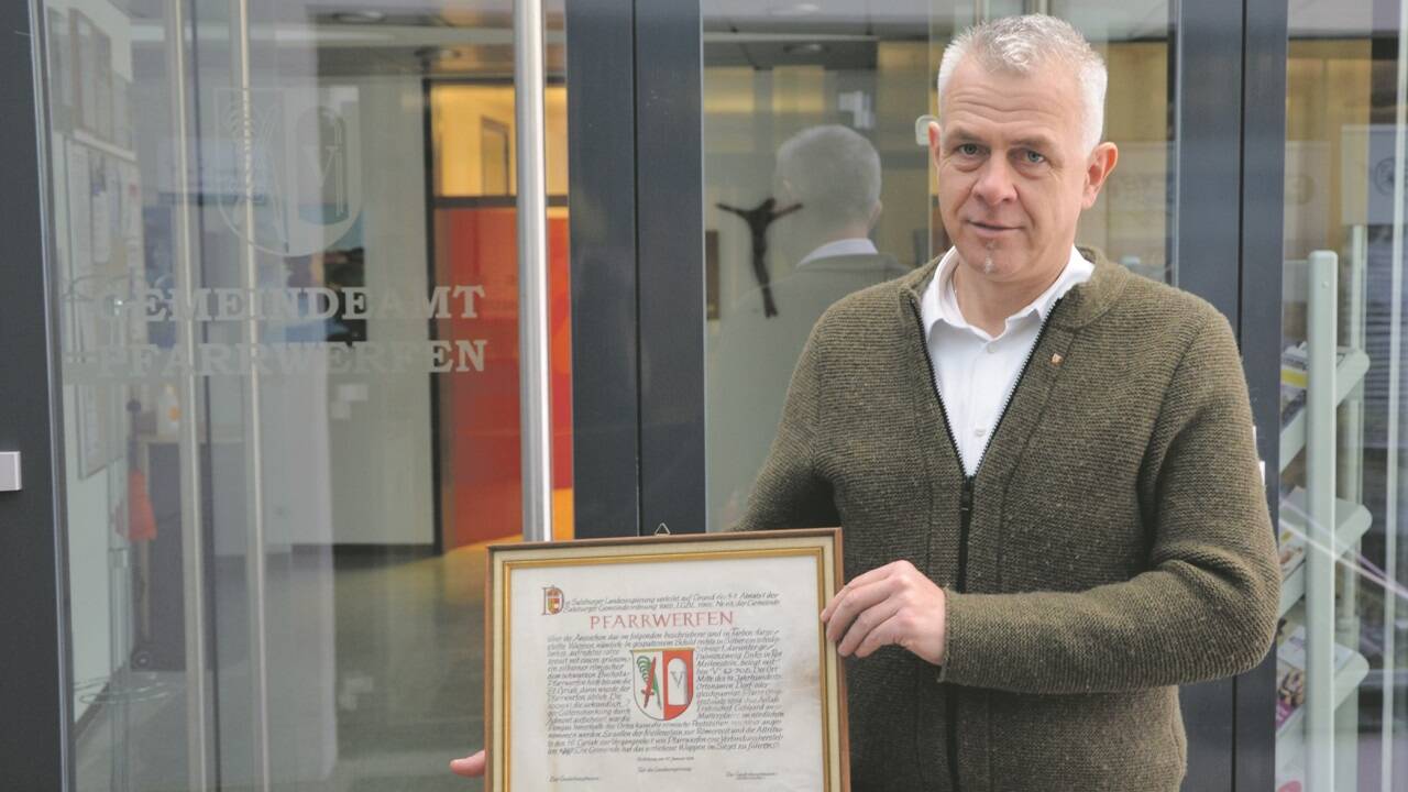 Bernhard Weiß führt Pfarrwerfen als Bürgermeister in das große Jubiläumsjahr. 