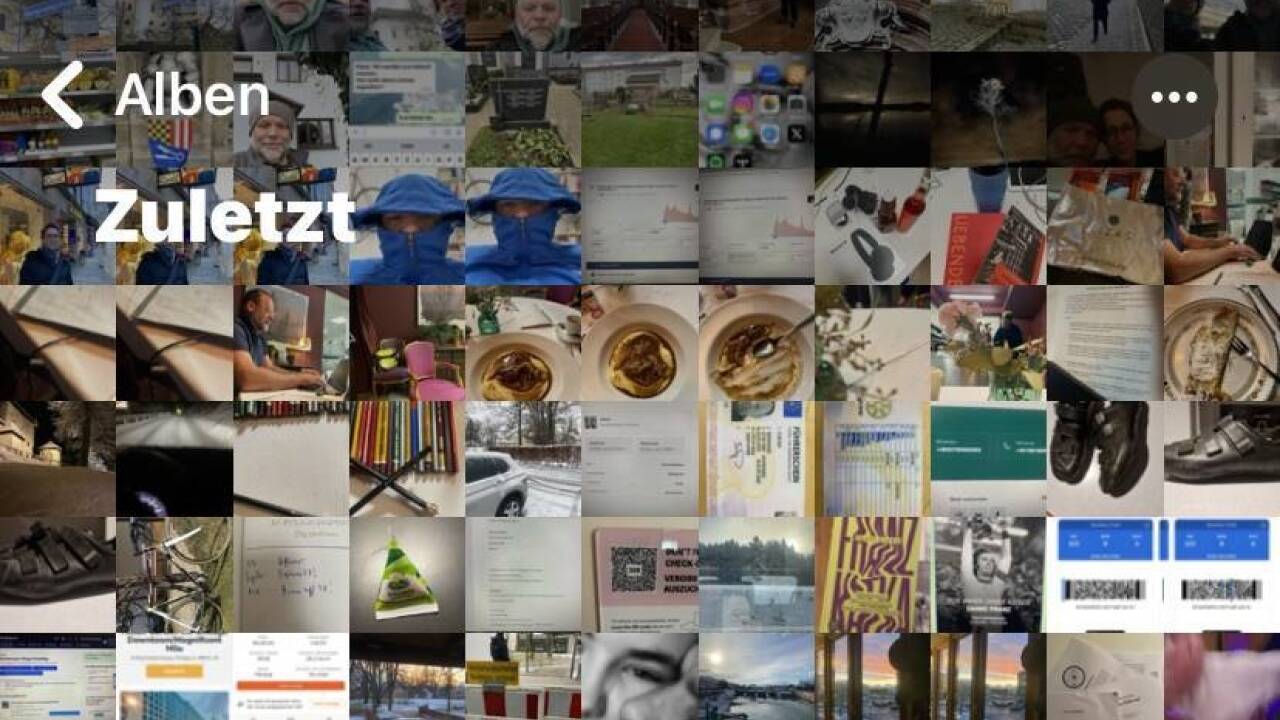 Speicher, komplett voll. 